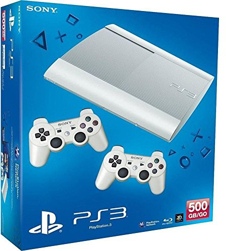 PlayStation 3 - Konsole Super Slim 500 GB weiß (inkl. 2 DualShock 3 Wireless Controller weiß)
