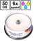 Omega BD-R 50GB Freestyle - Blu-Ray Recordable bedruckbar 6X Speed Cakebox 25 Stück