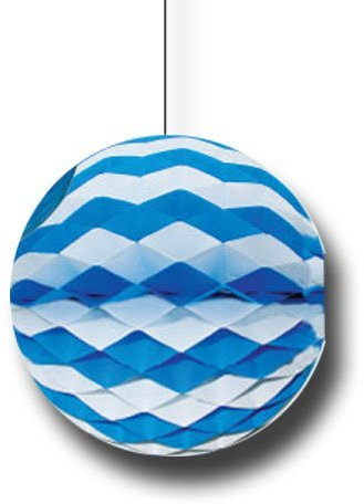 Unbekannt Wabenball blau-weiß, 20 cm Durchmesser