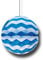 Unbekannt Wabenball blau-weiß, 20 cm Durchmesser