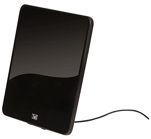 T'nB - X-Flat - Antenne d'intérieur amplifiée 55 DB - Noir