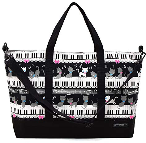 COLORFUL CANDY STYLE Black cat waltz to dance on top of the gusset bag piano lessons of the fashion Kids (Black) made in Japan N0900200 (japan import)