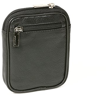 Gürteltasche LEAS in Echt-Leder, schwarz - LEAS Travel-Line