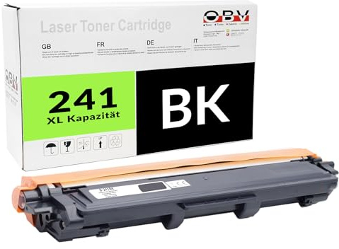 Kompatibler Toner Schwarz als Ersatz für Brother TN-241BK | Hochleistung ca. 2500 Seiten | Passend für Brother DCP-9015 CDW DCP-9020 CDW HL-3140 CW HL-3150 CDN HL-3150 CDW HL-3170 CDW MFC-9130 CW