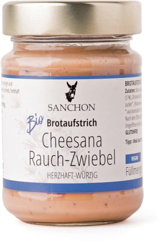 Bio Brotaufstrich Cheesana Rauch-Zwiebel, Sanchon (1 x 170 gr)