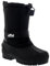 Unisex Bambini Coulisse Chiusura Nylon Neve Pioggia Pelliccia Stivali - BLK33 AYC0154