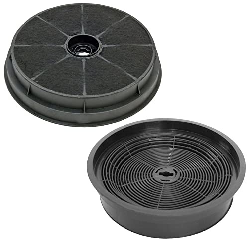 SPARES2GO Carbon Charcoal Vent Filters for B&Q Cata Designair Cooke & Lewis Cooker Extractor Hoods (Pack of 2)