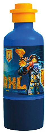 LEGO NEXO KNIGHTS Trinkflasche mit Becher, Trinkflasche, 350 ml, blau