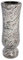 Afterglow Élégant vase funéraire en granit véritable, Orion clair, hauteur : 27 cm, diamètre : 11 cm, résistant aux intempéries et au gel, avec insert en plastique