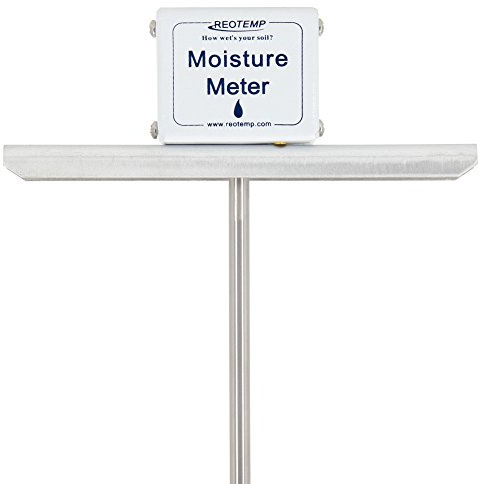 REOTEMP Medidor de humedad para jardín y compost (vástago de 24 pulgadas), herramienta de jardín ideal para pruebas de humedad del suelo, plantas, granjas y césped