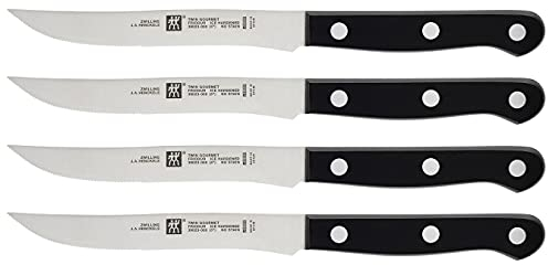 ZWILLING Ensemble de couteaux à steak, 4 pièces, noir
