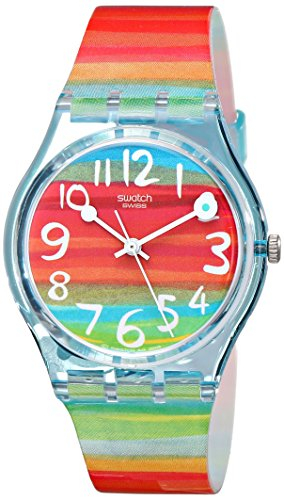 Swatch Damenuhr Analog Quarz mit Plastikarmband – GS 124