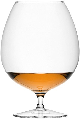 LSA International Bar Brandy Glass 900 ml Clear, 2 Count (Pack of 1)