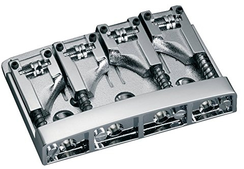 Schaller »3D-4 BASS BRIDGE - NICKEL« Flatmount Brücke für E-Bass - 1 Stück