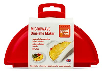 good2heat 4035 Microwave 2 Egg Omelette Maker - Red , 18 x 4 x 12 cm