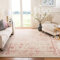 SAFAVIEH Distressed Teppich für Wohnzimmer, Esszimmer, Schlafzimmer - Adirondack Collection, Kurzer Flor, Elfenbein und Rose, 244 X 305 cm