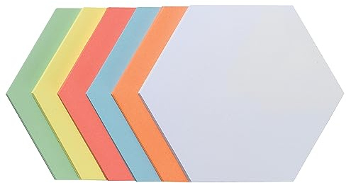 FRANKEN selbstklebende Moderationskarten Wabe, 190 x 165 mm, sortiert, 300 Stück, farblich sortiert, UMZS 1719 99