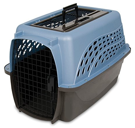 Petmate Kleine Hundehütte mit Zwei Türen, für kleine Tiere, hergestellt aus recycelten Materialien, 61 cm lang, für Haustiere bis zu 6,8 kg