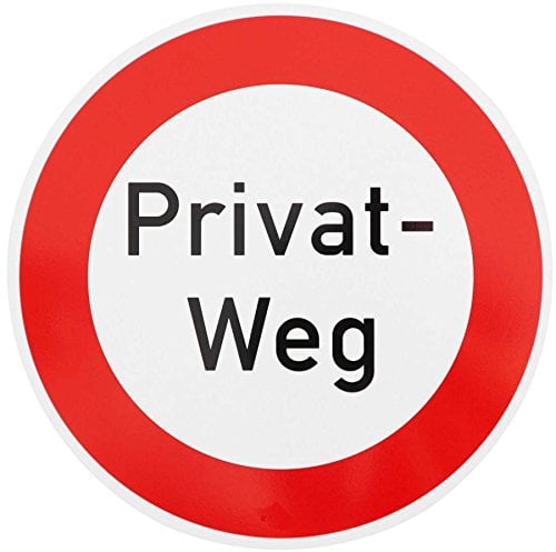 ORIGINAL Verkehrsschild 250 PRIVAT-WEG Verkehrszeichen Schild Verbotsschild Parkverbot Haltverbot Anhaltverbot Privatbesitz Grundstück Schilder Hinweisschild Warnschild Schilder Durchfahrtsverbot