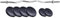ScSPORTS® Hantelset - 37/35/32/22 kg, Curlstange, 120cm, Stahl, bis 110 kg, Hantelscheiben, 30mm, Kunststoff, Schwarz - Curl Hantelstange Set, Curlset, SZ Stange (25 KG (4x5 kg + 2x2.5 kg))