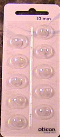 Oticon 10 mm RITE Open Domes (10 dome pack)