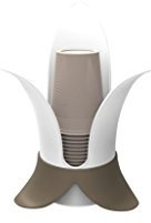 Ametalurgica Bama Folia portabicchieri, Acciaio Inossidabile, Taupe, 5 x 30 x 5 cm