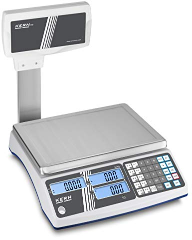 KERN Serie RIB Preisrechnende Waage, 3kg/6kg Wägebereich, 1g/2g Ablesbarkeit, 325mm x 340mm x 405mm