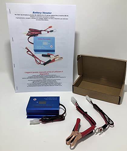 Sistema di Rigenerazione per Batterie PIOMBO, AGM, GEL, ACIDO LIBERO, PER IMPIANTI SOLARI, CAMPER MOTO, AUTO, BICICLETTE ELETTRICHE, CAMION, BARCHE, IMPIANTI OSPEDALIERI, STUDI MEDICI