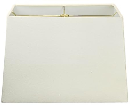 Royal Designs Lampenschirm mit harter Rückseite, rechteckig, Leinen, Eierschale, 17,8 x 35,6 x 22,9 x 40,6 x 28,6 x 28,6 cm