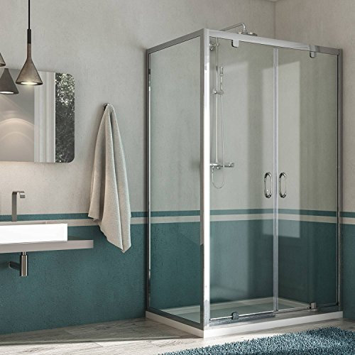 Box Doccia 75x120 AP. 120 CM H185 trasparente mod. Sintesi Duo 2 Ante
