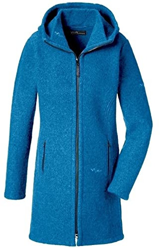 Mufflon Damen Wollmantel Rika,Farbe: arctic, Größe: L