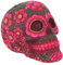 Nemesis Now Sugar Blossom Skull, 15 cm, Rot