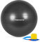 MSPORTS Gymnastikball Premium | Pilates Ball - Anti Burst inkl. Pumpe + Workout App + Übungsposter | Pezziball 55 cm - 105 cm Medizinball - Fitnessball 95 cm, Anthrazit Sitzball