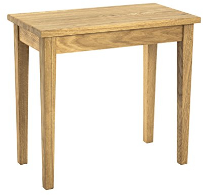 HAKU Möbel Beistelltisch Eiche geölt, Massivholz - Maße: B 56 cm x H 52 cm x T 30 cm, Style: Traditional