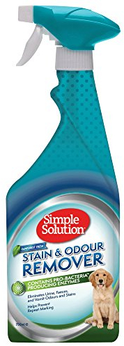 Simple Solution Pet Stain and Odour Remover | Enzymatischer Reiniger mit Pro-Bakterien Reinigungskraft |Rainforest Fresh 750ml