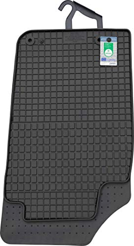 PETEX Gummimatten passend für 206 ab 1998 / 206 plus ab 04/2009-12/2012 Fußmatten schwarz 4-teilig