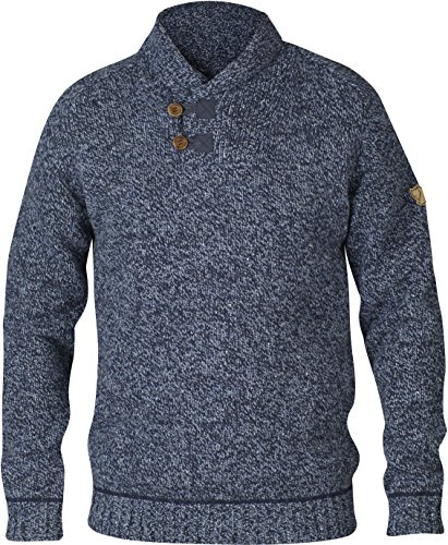 Fjällräven Lada Men's Sweaters & Knitwear (US, Alpha, Small, Regular, Regular, Dark Navy)