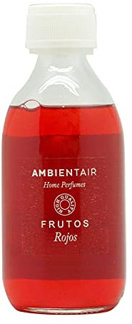 Ambientair RC250RRA Recambio Mikado, Aroma Frutos Rojos, Cristal, Rojo, 250Ml
