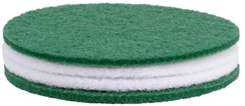 HPS® SET - Overmat Pad Set je 2 Stück weiß und grün, 10 mm dick, Ø 305 mm - 12, 4-er Pack, Pad weiß und grün. zb für Floorboy XL-300. Optimal zum nachölen, ölen, und auspolieren von geölten Parkett