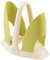 Ecoplast Tulipano Portabicchieri, Avorio/Verde Acido, 22,3x12,5x20 cm