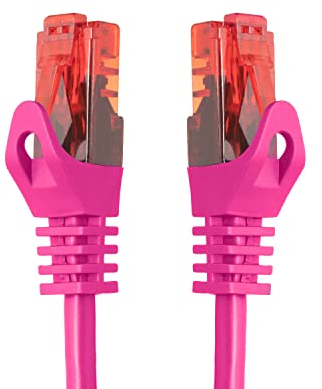 BIGtec 5m Gigabit Ethernet LAN Kabel Netzwerkkabel pink