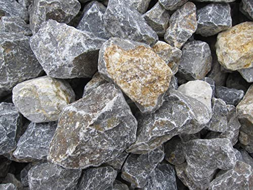 GABIONA - Gabionen Steine - 250 kg Kalkstein Ø 80-150 mm - Natursteine zum Befüllen für Gabionen mit Maschenweite bis 10x10 cm