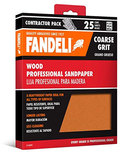 Fandeli 36009 Coarse Grit Wood Sandpaper