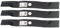 Rotary® Rasenmäherklingen, passend für Kubota®-Modelle ZD ZG Kohler® ZD1F-60P ZD21 ZD25, K5647-34330, 3 Klingen für 152,4 cm Deck.