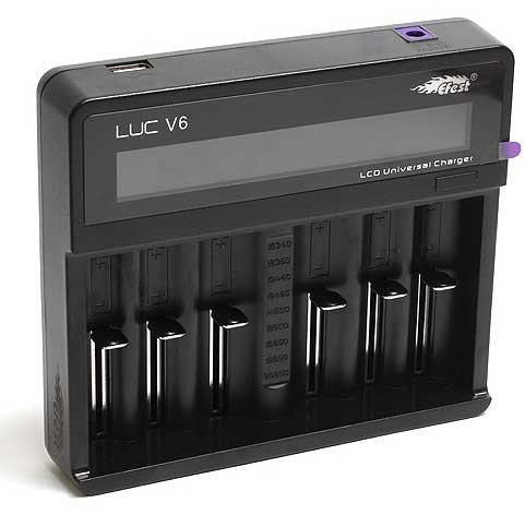 Efest LUC V6 LCD Universal-Ladegerät für Kamera, PSP, MP4