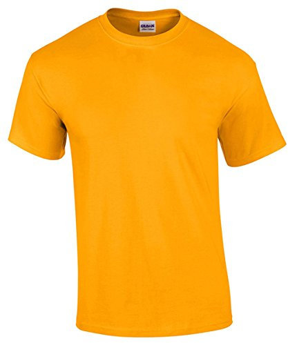 Gildan Mens Heavy Cotton Short Sleeve T-Shirt (XL) (Gold)