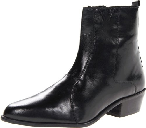 Stacy Adams Santos Plain Toe Side Zip Boot Black Leather 12 D (M)
