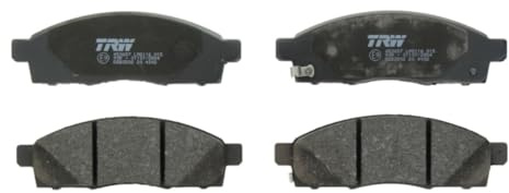 TRW GDB3502 Brake Pad Set of 4 Compatible for Nissan NV200 Van 2010 - Front Axle and Other Vehicles