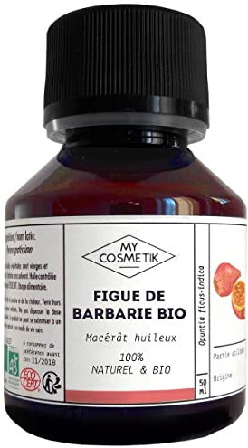 MY COSMETIK - Macerato oleoso di Fico d'India - Da agricoltura biologica - 100% puro e naturale - prodotto in Francia - Cura anti-età, rigenera e ripara la pelle - 100 ml