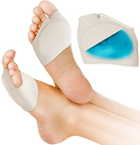 Medipaq Metatarsal Gel Cushion Pads (1 Pair, UK Size 3-7½) – Ball of Foot Pads for Women – Relieves Pressure on Heels & Toes – Mortons Neuroma Pads – Gel Pads for Comfort & Pain Relief